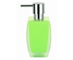 Spirella 7,0 x 7,0 x 15,0 cm, Verde colección Freddo, Dispensador de jabón líquido, Poliestirol