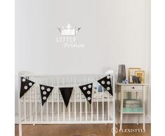 FLEXISTYLE Espejo Decorativo Little Prince, 3mm Acrylic Mirror from EU, Living Room, Bedroom, Hallway, Unbreakable, DIY Home Decoration, Silver, Made in EU