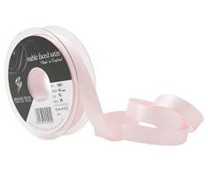 3501 Berisfords 15 mm color rosa 70 10,5 x 10,5 3 cm de doble cara de la cinta de satén, color rosa