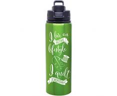 K1C2 K1 C2 Colcha Happy Estilo Botella de agua 28oz-apple Verde, otros, multicolor