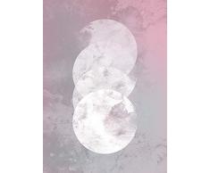 Komar Wandbild Von Tessera Noctis | Poster, Bild, Wohnzimmer, Schlafzimmer, Dekoration, Kunstdruck | ohne Rahmen | P094C-50x70 fotomural, WeiÃ, Lilla, Pink