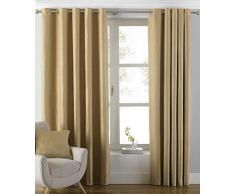 Riva Paoletti Atlantic - Cortinas con Ojales (par), poliÃ©ster, Ocre, 90x54 (229x137cm)