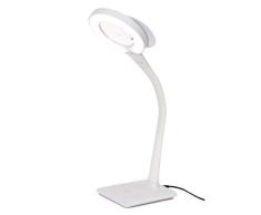 Purelite, lámpara de escritorio LED, lupa, portátil, lectura, manualidades, lámpara de trabajo, blanco