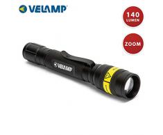 Velamp IM42 Linterna LED CREE XPE-R3 de 140 lÃºmenes con funciÃ³n de Zoom e Interruptor tÃ¡ctico. Hecho de Aluminio de Grado A, sÃºper Ligero Resistente al Agua, 3 W, Negro