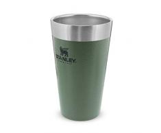 Stanley Adventure Stacking Beer Pint 0.47L Hammertone Green â Termo Mantiene la Cerveza FrÃ­a 4 horas - Jarra Cerveza Acero Inoxidable - Aislamiento al VacÃ­o de Doble Pared - Apta Para Lavavajillas