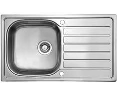 respekta DALLAS86X50 - Fregadero empotrable (acero inoxidable, 86 cm)