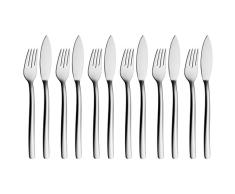WMF ATIC Juego 6 Cubiertos para Pescado, Acero Inoxidable Pulido