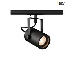 SLV Euro Track Spot, Negro, qpar51 25 W, incluye adaptador de 1P lámpara, aluminio, 0 W