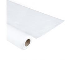 VIP Home 6NAJ037BC Efecto Tela Blanco Mantel de 120 x 1000 cm