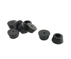 Sourcingmap - Juego de 8 Almohadillas de Goma para Amplificador de Mesa de Muebles, 25 x 20 x 12 mm