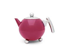 Bredemeijer Duet Bella Ronde Tetera, Metal, Rosa, 1200ml