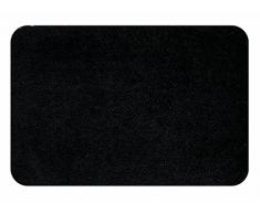 Spirella 55 x 65, Negro colecciÃ³n Highland, Alfombrilla de Ducha, 100% Polyester-Microfibra