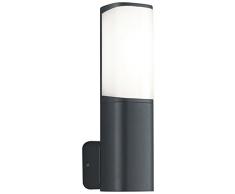 Trio Ticino - Aplique exterior LED, 6 W, 500 lm, color antracita