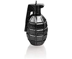 Candellana Hecho a Mano Grenade Vela de Regalo - Divertida - Vela Decorativa - Decoración del Hogar - Regalos para Amigos - Mecha de Algodón - Tiempo de Quemado 12h - Vela Steel