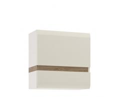Furniture 2 Go Muebles To Go Chelsea 1-para puerta en la parte delantera de pared armario para parte inferior del borde, 55 x 28 cm, acabado en blanco brillante