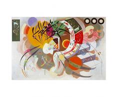 Legendarte Wassily Kandinsky Curva Dominante Impresión Digital sobre Lienzo, cm. 60x90