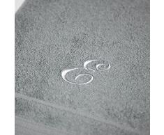 Caleffi Toalla de baÃ±o Bordada Gris de algodÃ³n â 78396