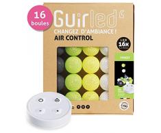 Guirnalda luminosa Bolas de algodón LED USB - Control remoto inalámbrico - Cargador USB dual 2A incluido - 4 intensidades - 24 bolas - Forest