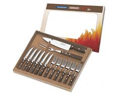 Tramontina Churrasco - Juego de 14 cuchillos para carne y cuchillo de cocina