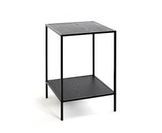 Haku Möbel Mesa Auxiliar, Metal, Negro, 40 x 40 x 60 cm