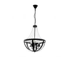 EGLO 49539 lámpara Colgante, 60 W, Negro