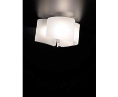 Selene - Plafón de papel de 70 W, color blanco brillante