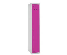 SimonRack SIMONLOCKER Prof. Mon. Single 1/1 300 GR/RS Taquilla Metalica, Gris/Rosa, Grande