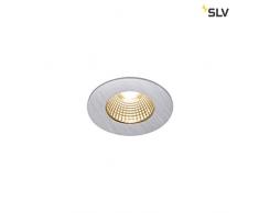 SLV PATTA de I, LED Outdoor techo empotrable (redondo, DL IP65 Plata 1800 â 3000 K Lámpara, aluminio, 7.3 W