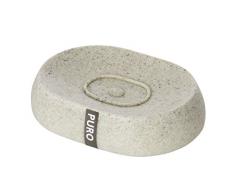 Wenko Puro Jabonera, Poliresina, Beige, 8.9x12.5x3.1 cm
