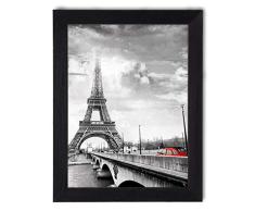 Cuadro en marco, póster moderno, pared artÃstico, varios temas 30 x 40 cm (Torre Eiffel y Puente)