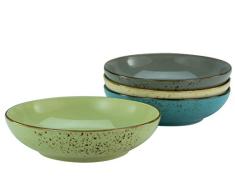 Creatable, 23422 Serie Nature Collection Poke - Vajilla (4 piezas, cerÃ¡mica), color blanco