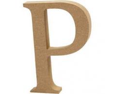 Creativ Company Escultura Decorativa con Forma de Letra A, en Tablero de Densidad Media, marrón, Madera, marrón, 9 x 2 x 13 cm
