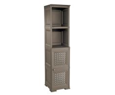 Tontarelli 8085575909 Omnimodus - Armario alto (40 x 43 x 164 cm), color marrón