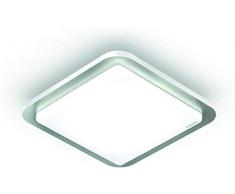 Steinel - LÃ¡mpara LED de techo RS LED D2 V3 de acero inoxidable, 9,5 W, detector de movimiento, luz nocturna