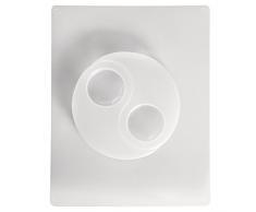 Rayher 3672900 - Molde para fundir Velas de té Yin Yang 12 x 8 cm, Molde de hormigón, Ideal para Verter con hormigón Creativo, Polvo de Raysin, Cera y jabón
