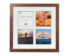 Inov8 16 x 40,64 cm Insta-Frame Kayla Marco para Instagram 4/de Estampado a Cuadros de Fotos con paspartú Blanco y Negro con Borde, 2 Unidades, diseño de Roble