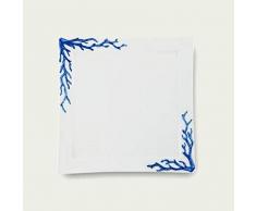 AR.CA SAS Coral Azul Plato Cuadrado 25 x 25 cm 54917, como en la foto