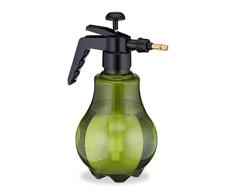 Relaxdays presiÃ³n (1,5 L, Boquilla de latÃ³n Ajustable, Agua y herbicida, Botella pulverizadora de jardÃ­n, Verde/Negro), 60% 30% plÃ¡stico 10% Cobre
