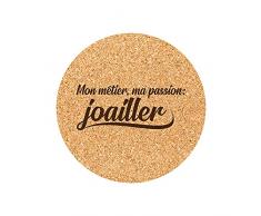 Juego de 6 Posavasos de Corcho Grabados oficios pasiÃ³n joyeria