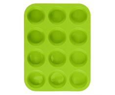 Molde para Horno 12 Muffins 33.3X25 Verde