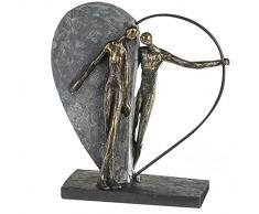 Casablanca â Escultura Palpitaciones â Poli/Metal â Gris â Alto x Ancho x Profundidad 31 x 8 x 10 cm
