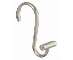 InterDesign - Ganchos en T para barral de cortina de ducha (juego de 12) - Satinado