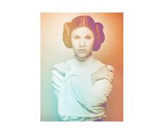 Komar Wandbild Von Star Wars Classic Icons Color Leia | Kinderzimmer, Jugendzimmer, Dekoration, Kunstdruck | ohne Rahmen | WB096-40x50 fotomural, carbÃ³n