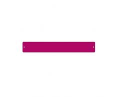 Trendform first4magnets Pequeño Pizarra magnética Rectangular/Tira de C/W 6 imanes, Color Rosa (350 x 50 mm), Color Plateado