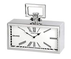 Hill 1975 Reloj de Bolsillo Plateado, Cristal, Metal, Mixto, tamaño único