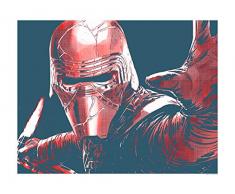 Komar Wandbild Von Star Wars Faces Kylo | Kinderzimmer, Jugendzimmer, Dekoration, Kunstdruck | ohne Rahmen | WB170-50x40 fotomural, carbón