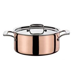 Spring Culinox - Cacerola con Tapa (24 cm, Cobre)