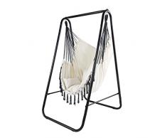 CCLIFE Sillón Colgante con Estructura de 3 Cojines Columpio Colgante hasta 100 kg para Interior y Exterior jardÃn