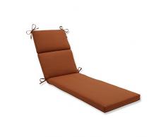 Pillow CojÃ­n para Tumbona (Interior/Exterior), Cinnabar Burnt Orange, 72.5 in. L X 21 in. W X 3 in. D