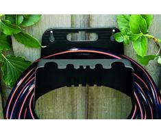 BLACK+DECKER Soporte para Manguera de jardÃ­n de Pared â Manguera de jardÃ­n hasta 15 Metros â Soporte de Manguera â 23 x 16 x 15 cm â Negro